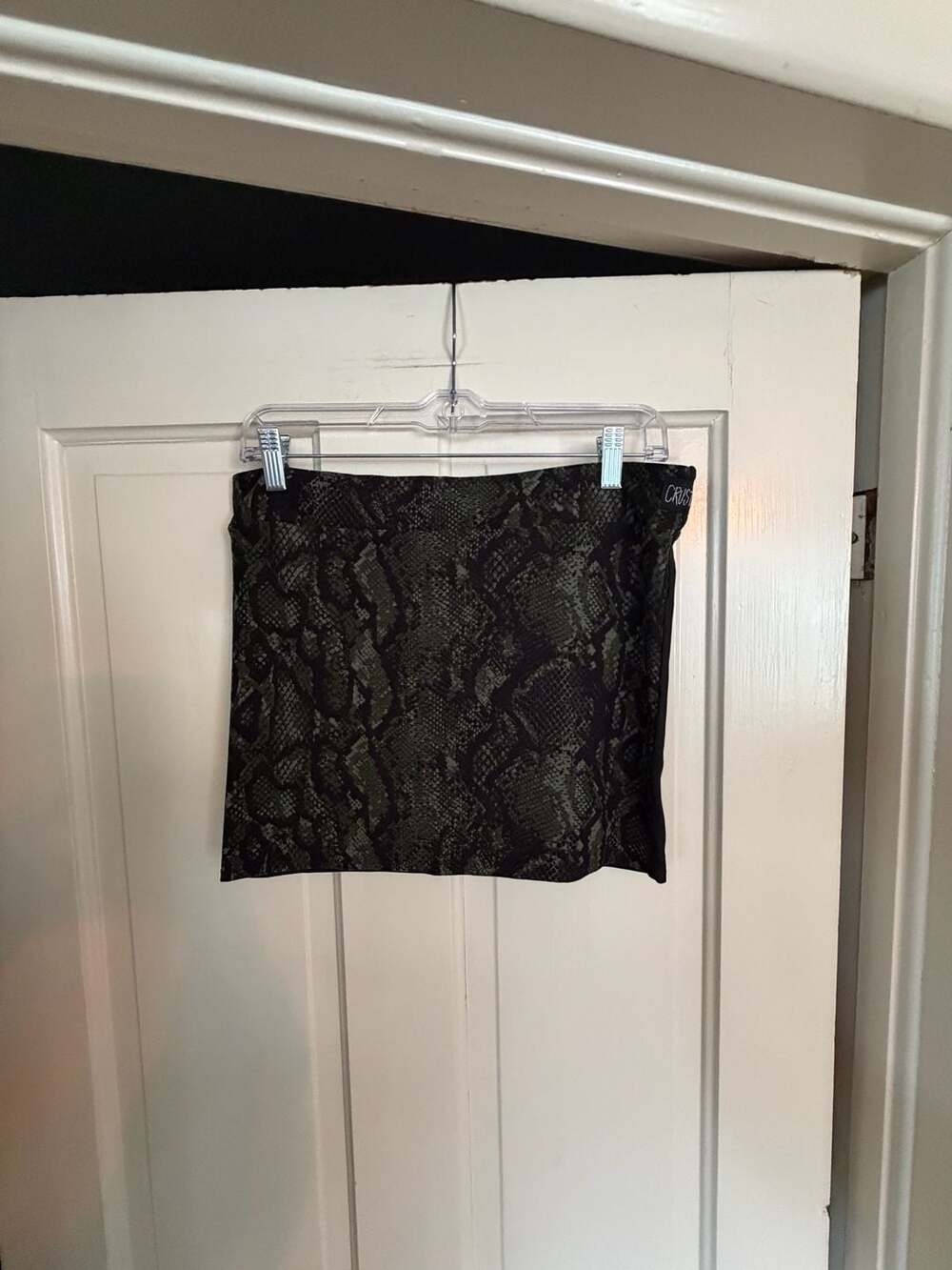Crustifuk Snakeskin Print Mini Skirt Size M
